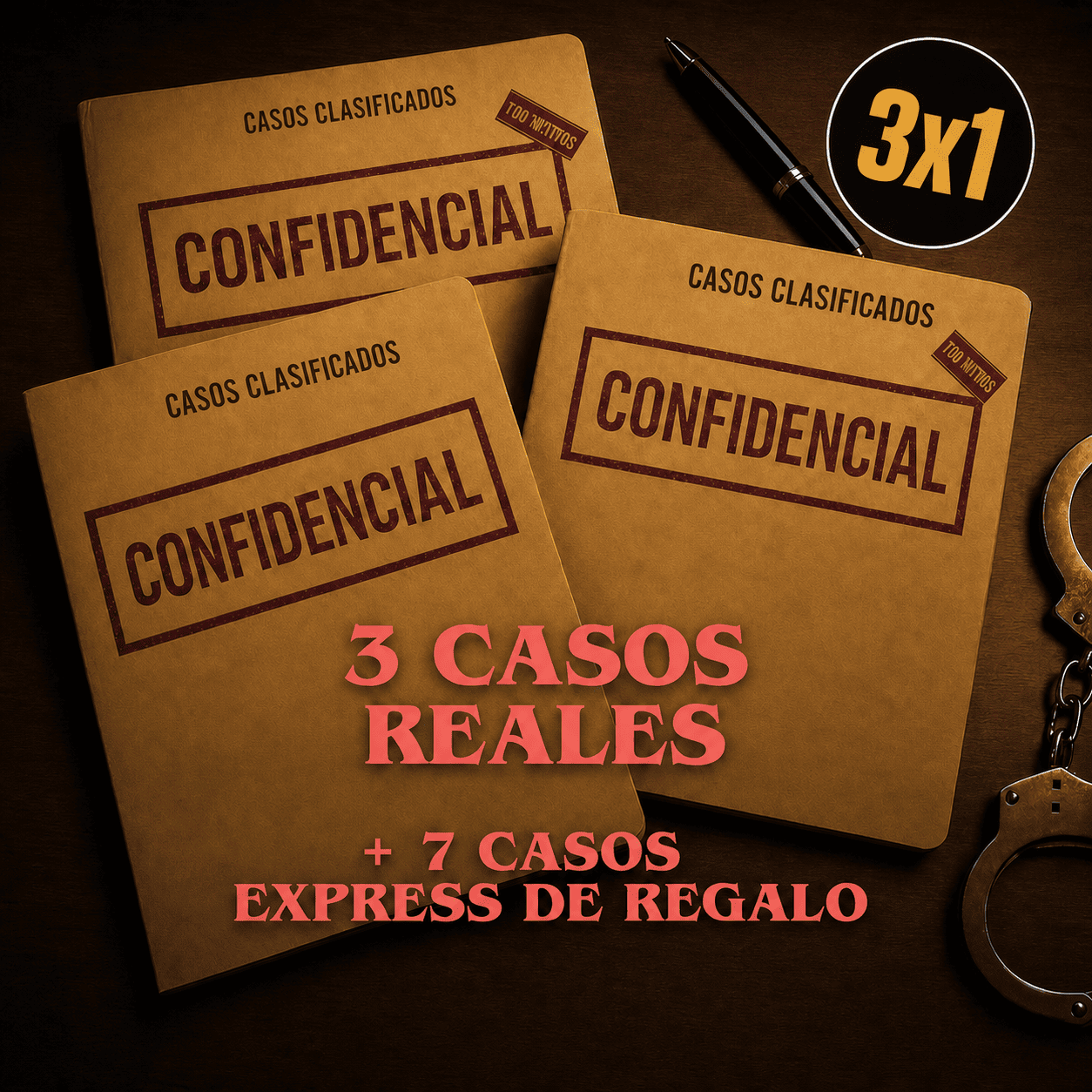 JUEGOS DE INVESTIGACIÓN – HOY 3X1 – LLEVATE 3 CASOS REALES + 7 CASOS EXPRESS DE REGALO